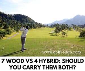 7 wood and 4 hybrid in bag